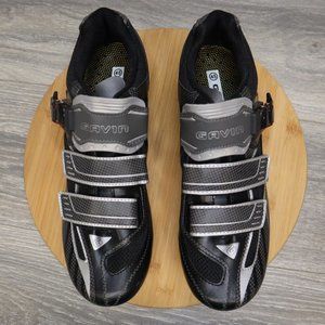 Gavin Elite MTB Shoe EU45 US10.5 SPD Cleat Mountain Bike Shoe Black/Grey w/clips